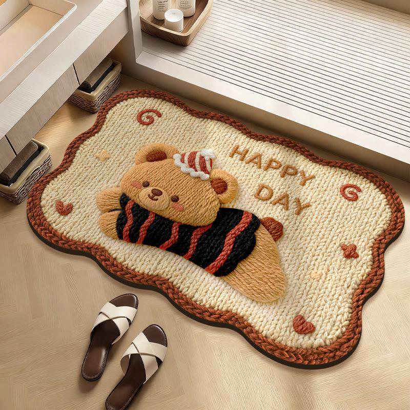 

Cartoon Puppy Door Mat - Dirt-Resistant, Easy to Clean & Durable Entrance Mat 40x60cm Diatom Mud