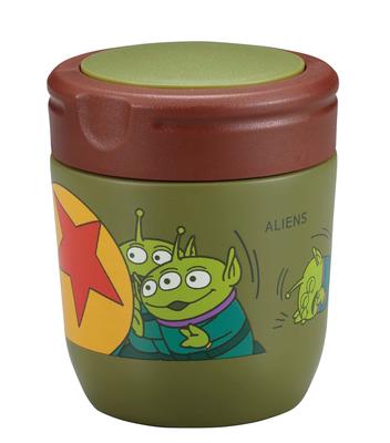 Captain Stag Disney Pixar Suppenbehälter Essensbehälter 280ml Doppelte Vakuumwand Wärme- und Kälteerhaltung Toy Story/Grün MA-2306