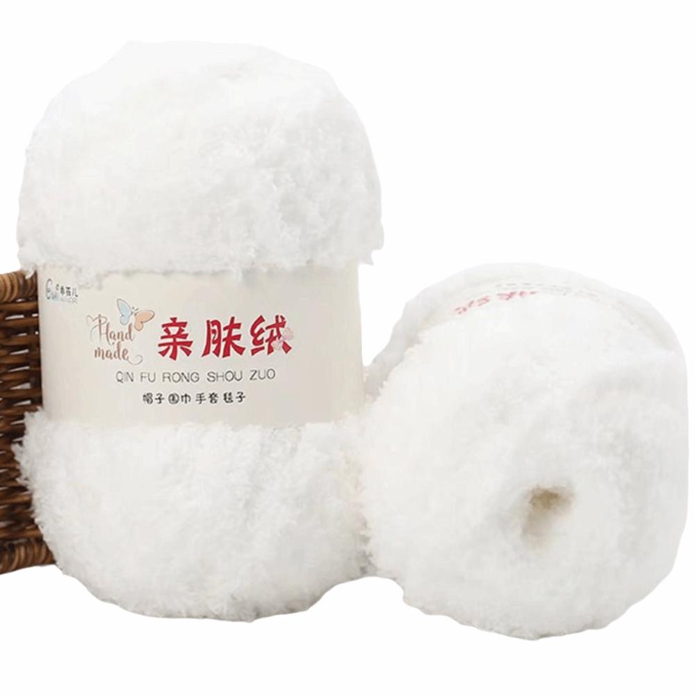 50g Set Coral Velvet Yarn 3 Strands Crochet Yarn Chenille Wool Chenille Yarn  Crochet DIY