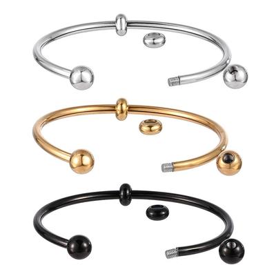Damen Titanstahl Wasserdicht Perlen Elastisches Armband