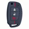 Silicone Car Key Case Cover For Hyundai Solaris Creta Ix25 Kona Tucson Santa Fe Sonata Elantra Ix35 I20 Hb20 Ix45