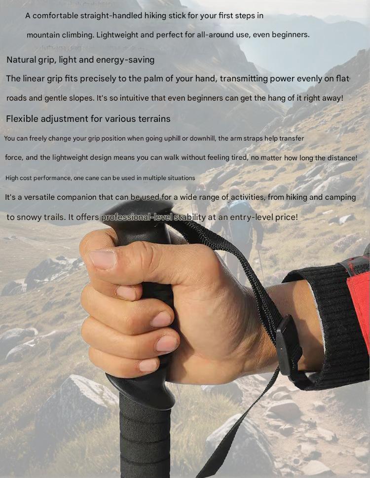 Outdoor Hiking Poles, Retractable Climbing Canes, Aluminum Alloy Walking Sticks, Canes, Walking Sticks