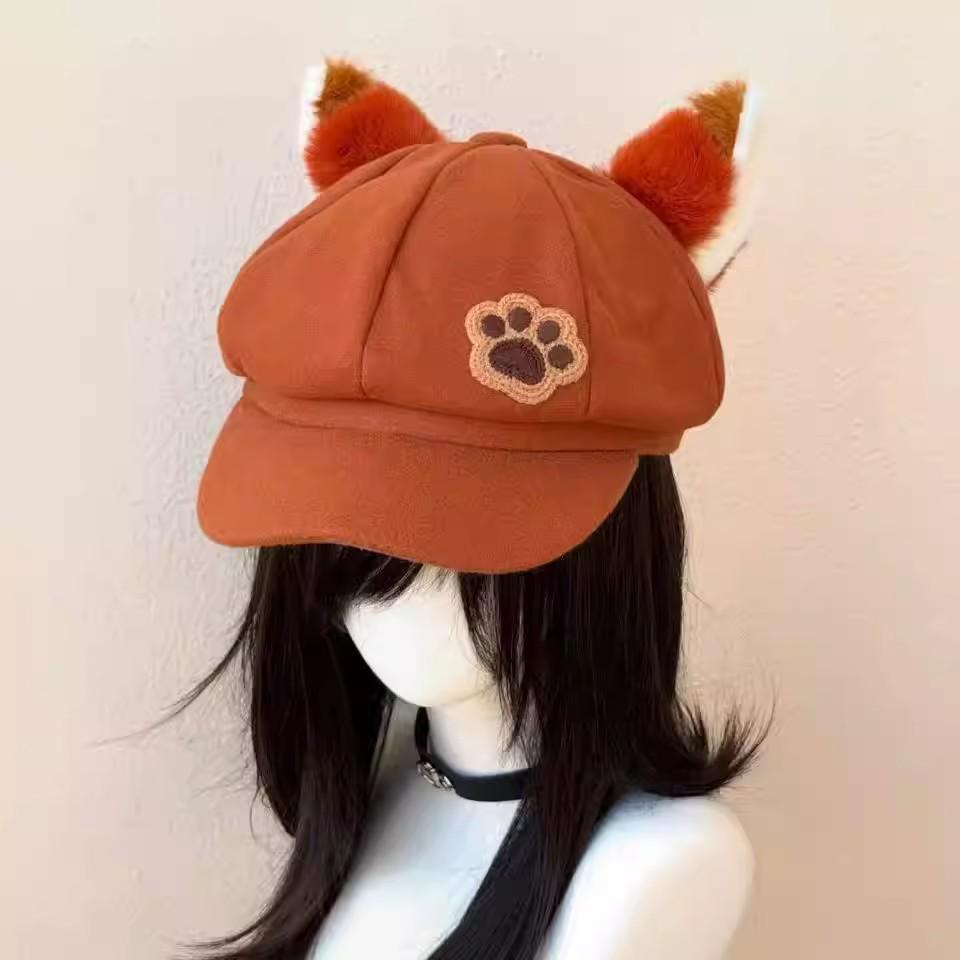 Judy Rabbit Cosplay: Lop-Eared Plush Beret with Octagonal Hat and Versatile, Sweet Personality