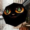 Christmas Cat Eyes Umbrella: A Festive Design for Outdoor Adventures - Auto-Open/Close, Lightweight & Durable Idea