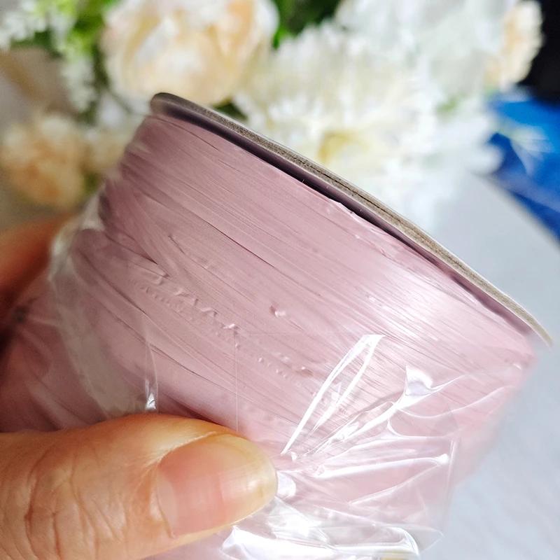 600M Raffia Strohgarn Häkelgarn für DIY Stricken Sommerstrohhut Handtaschen Kissen Handgeflochtenes Strohgarn