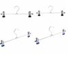2pcs Space-Saving Pants Hangers Stainless Steel Underwear Hanger Portable Clothes Rack  Dorm Use