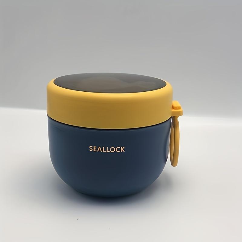 Plastový obědový box s polévkovou miskou, přenosný a odolný venkovní bento box pro kempování a pikniky, zpět do školy