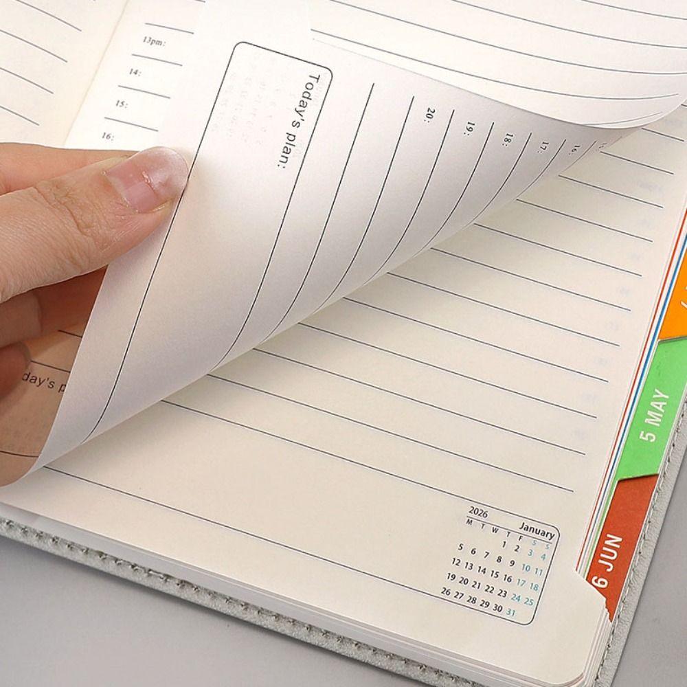 Portable 2026 A5 Password Book 2026 Daily Schedule Book A5 Weekly Monthly Planner  Daily Schedule