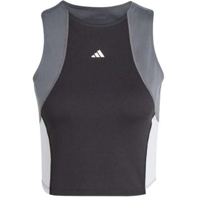Techfit Color Block Trainings-Crop-Top Damen Oberteile Schwarz IK7916
