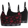 Hugo Womens/Ladies Hearts Bralette (Pack of 2)