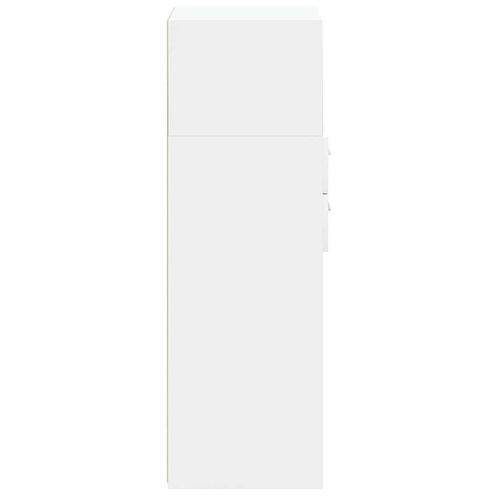 Highboard White 40 x 42.5 x 124 cm Particleboard