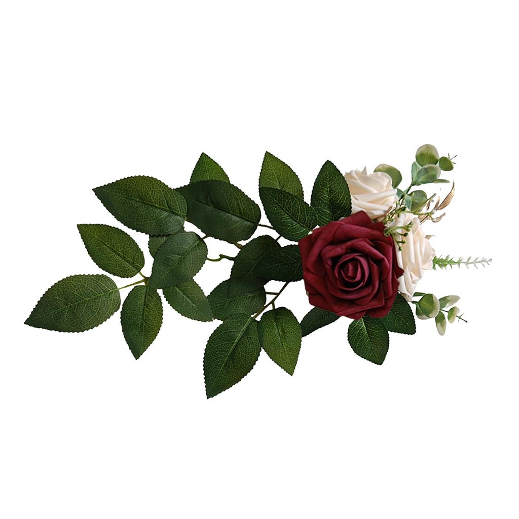 Artificial Chair Back Flower Lifelike Reusable Wedding Aisle Floral Decoration for Indoor Outdoor