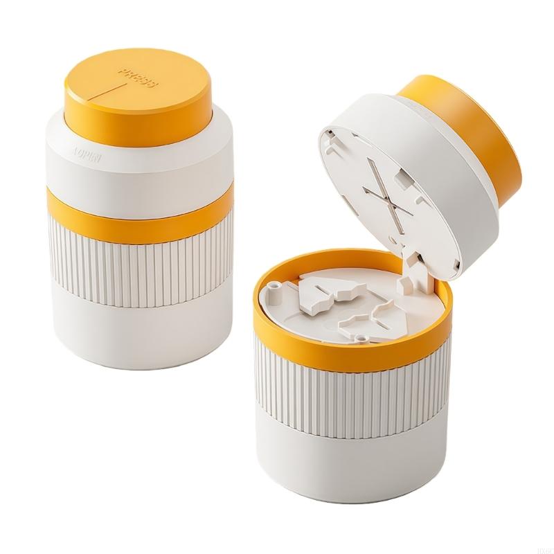 Convenient Tablet Cutter Portable Lightweight Pills Splitter with Stainless Steel Blade Pills Organiser Case HX6C