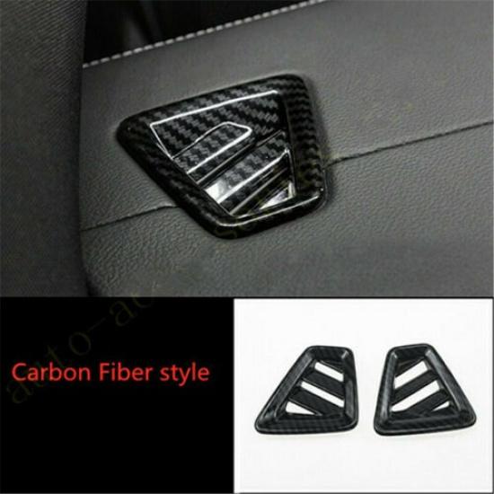 Carbon Fiber Dahsboard Air Outlet Vent Cover Trim For Volvo XC60 2018-2021 2PCS