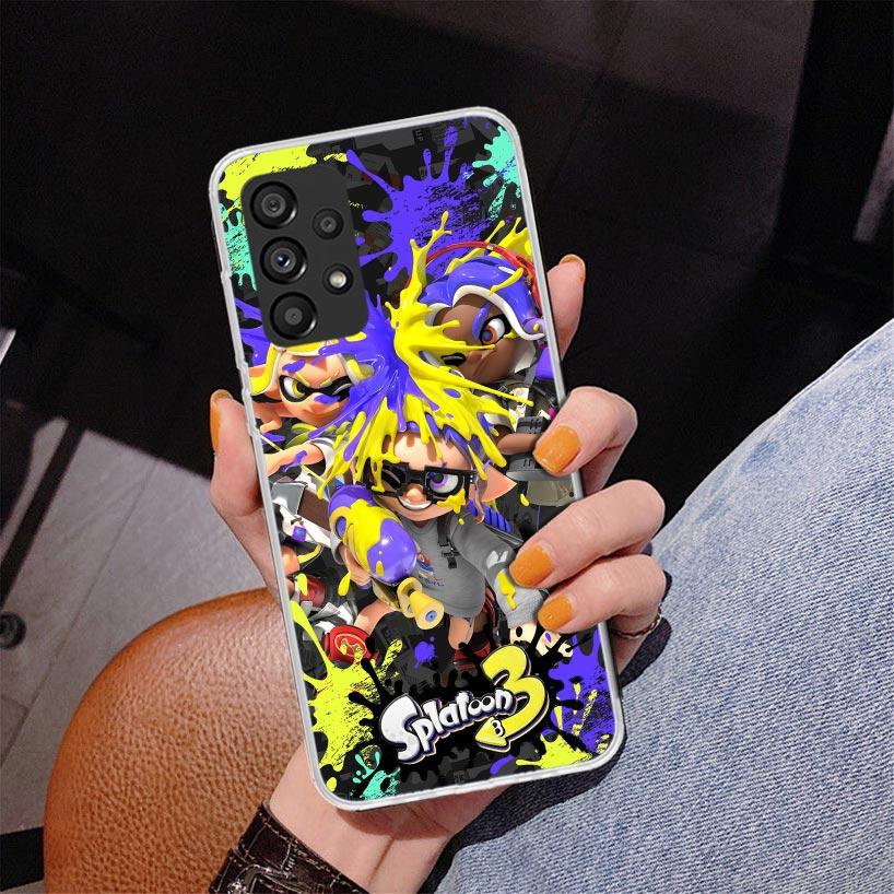 Game S-Splatoons Phone Case For Samsung Galaxy A52 A32 A22 A12 A51 A31 A50S A30S A20S A10S Note 20 Ultra 10 Plus S10 A72 A71 Gal