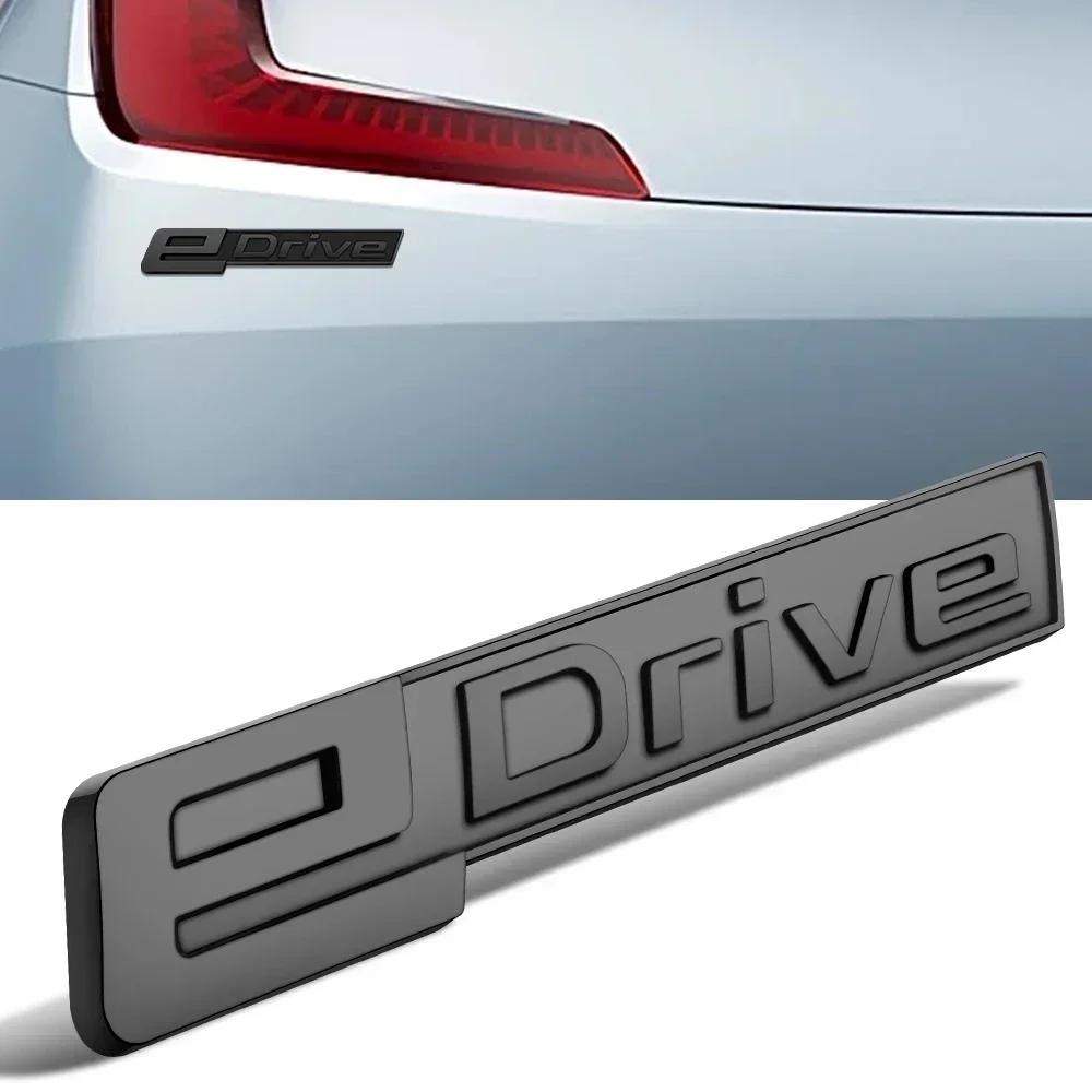 Gloss Black e-Drive Emblem Set - Trunk & Fender Badge for BMW iX/i5/X Series & 3/5 Series (ABS Material) Decoration Accessories
