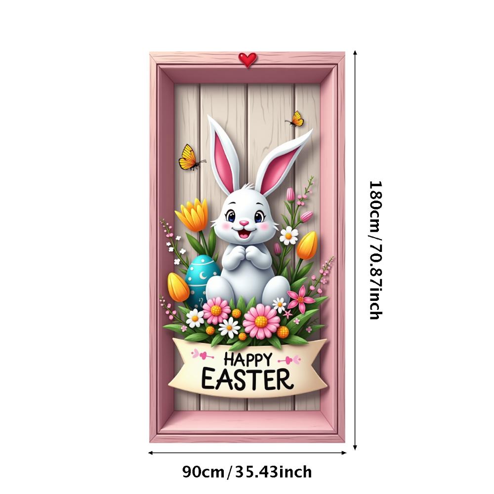 

Пасхальный кролик Весенний фестиваль Баннер-фон Милый кролик Тюльпаны Маргаритки Пасхальное украшение Фон Домашняя вечеринка Реквизит для фотосъемки