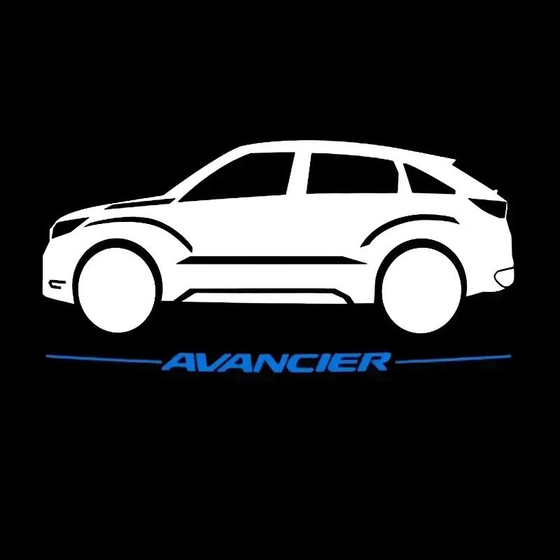 H 2pcs Car Door Projector Lamps Welcome Shadow Lights For Honda Civic Fit Jazz Accord HRV CRV City Passport Pilot Vezel stickers TP6