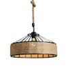 Retro Industrial American Pendant Light with Hemp Rope for Restaurants, Cafes & Bars