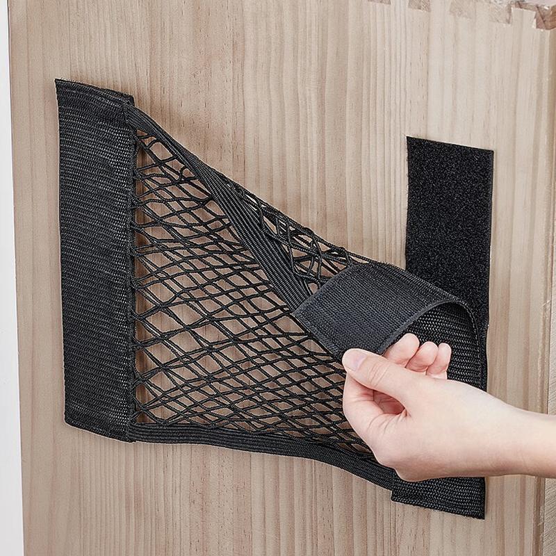 Wall Kitchen Cabinet Door Storage Bags Mesh Garbage Bag Plastic Shopping Bags Dispenser Sundries Bag Net Car Trunk Organizer Bag