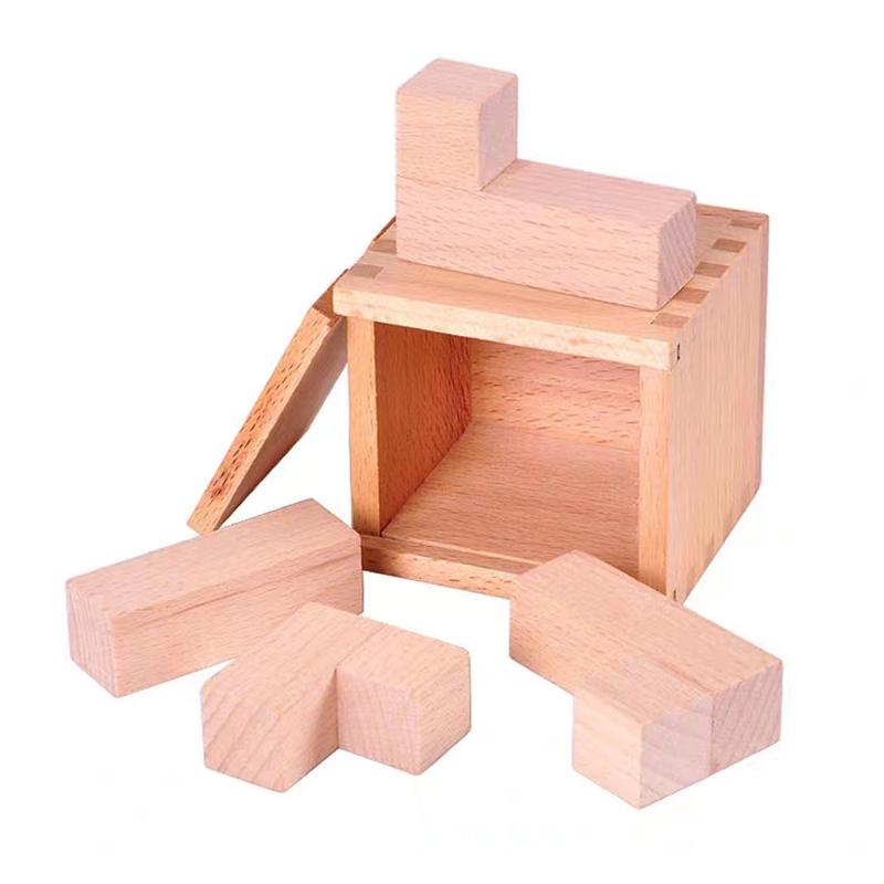 Building Blocks Secret Box Magic IQ Puzzle Brain Fitness Games Teaser Puzzles For Adults and Kids Children Mind Oblique Placement of