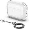Transparent Earphone Case for AirPods Pro 3 TPU Shockproof Anti-drop Protective Case Cover with Lanyard Keychain