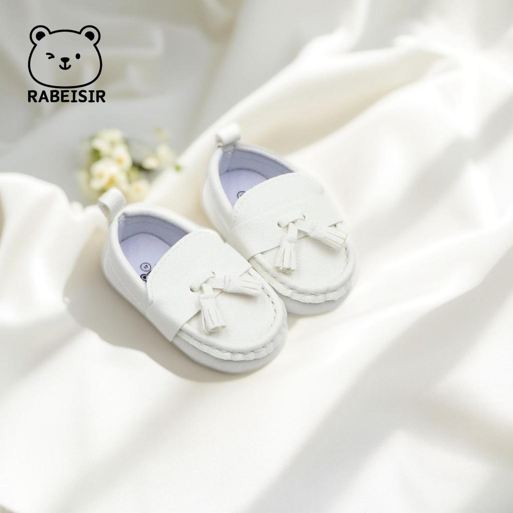 Comfortable Soft Sole Leather Infant Loafers for Ages 0-1.5 Years