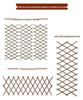 Expandable Garden Trellis with Preservative Wood for Climbing Plants