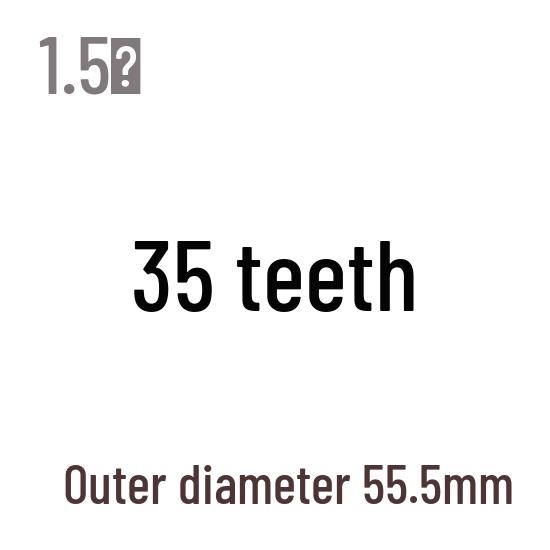 1,5M Modul Stirnrad, 13-120 Zähne, Stahl Zahnstange, 45 Stahl, Wärmebehandelt