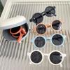 Foldable Design Children's Sunglasses Candy Colored Round Frame Sunglasses  For Girls