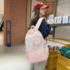 Schoolbag1011 New Large Capacity Sturdy School Bag Female Junior High School Student College Student Backpack Casual Commuter Waterproof Backpack