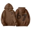 Men's Printed Hooded Long Sleeved Sweatshirt For Casual Sports Comfort