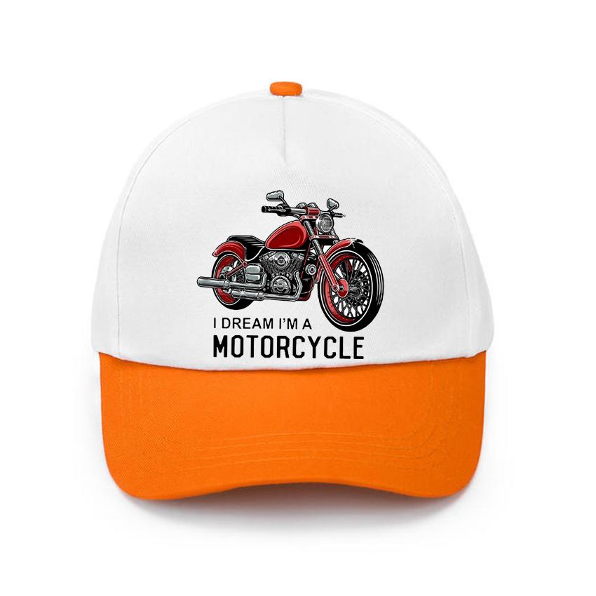 Motorcycle Print Sun Protection Sport Baseball Cap Four Seasons Adjustable Men Women Caps Fashion Hip Hop Hat Add Your Design