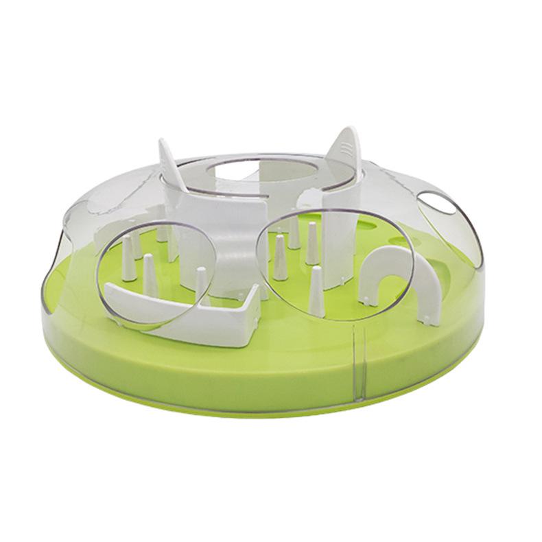 Cat Maze Treat Dispenser: Slow Feeder & Teaser Toy for Interactive Play & Intelligence Training