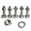 360-piece set of stainless steel hex bolts and nuts, M4 and M5, lengths 8mm, 12mm, 16mm, and 20mm.