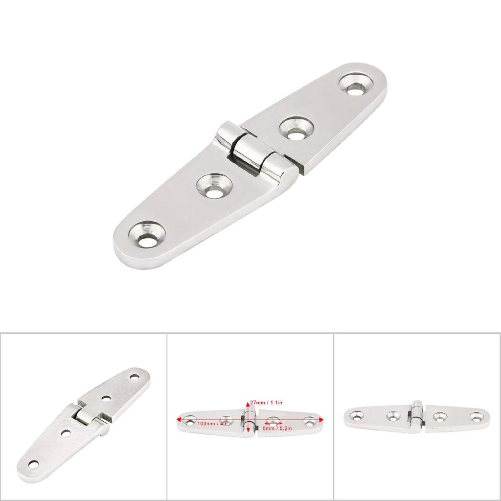 Marine Boat Cabin Door Stainless Steel Hatch Flush Door Hinge Replacement 103 * 27mm