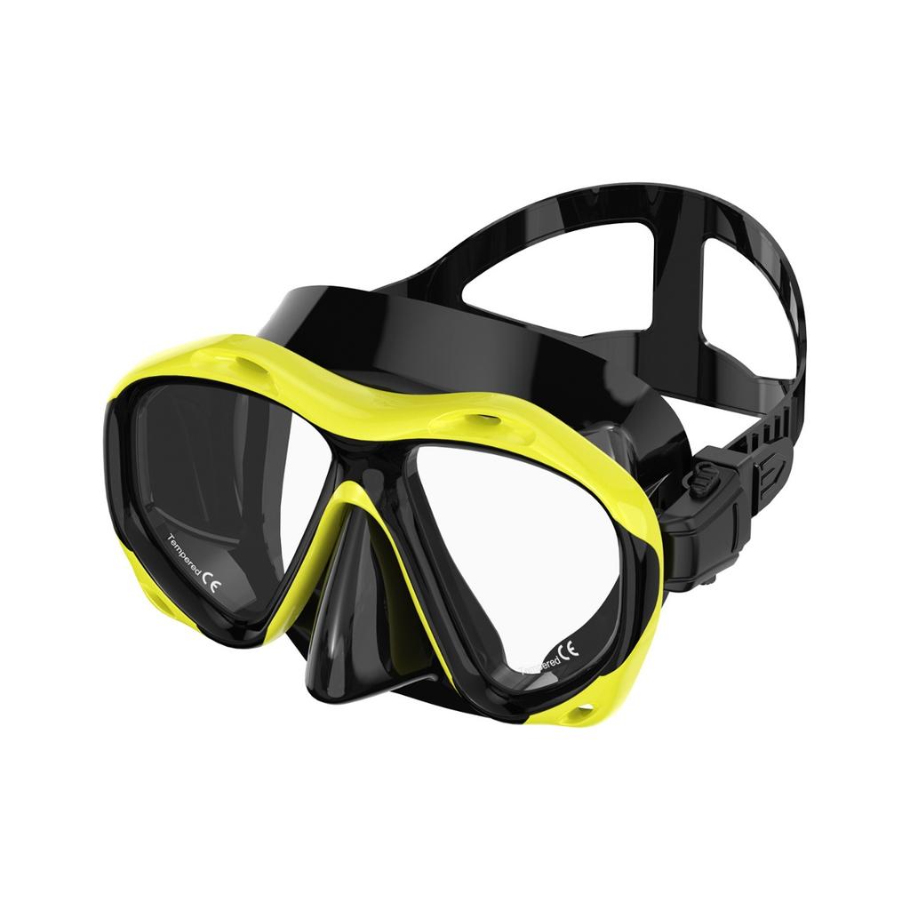 Professional Freediving Mask Anti-Fog Foldable Waterproof High-Definition Adult Diving Goggles Snorkelling Nose Guard Integrated