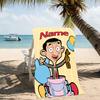 Customizable personalized beach towels Mr. Bean themed designs.Suitable for the beach, yoga, sports;ideal as beach accessories