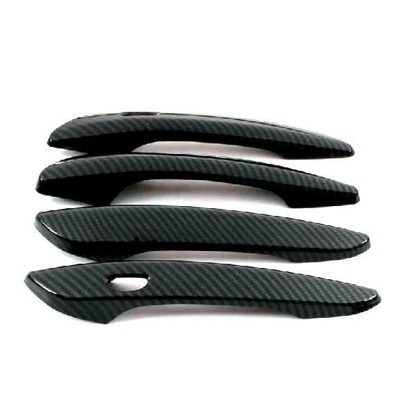 Car Decoration Door Handle Cover For Mazda CX80 CX-80 2024 Glossy Black Chrome Silver Carbon Fiber Cars Accessories Styling