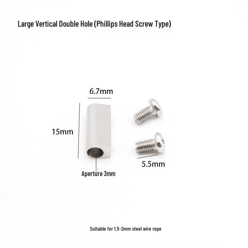 Adjustable Double Hole Steel Wire Rope Lock Connector