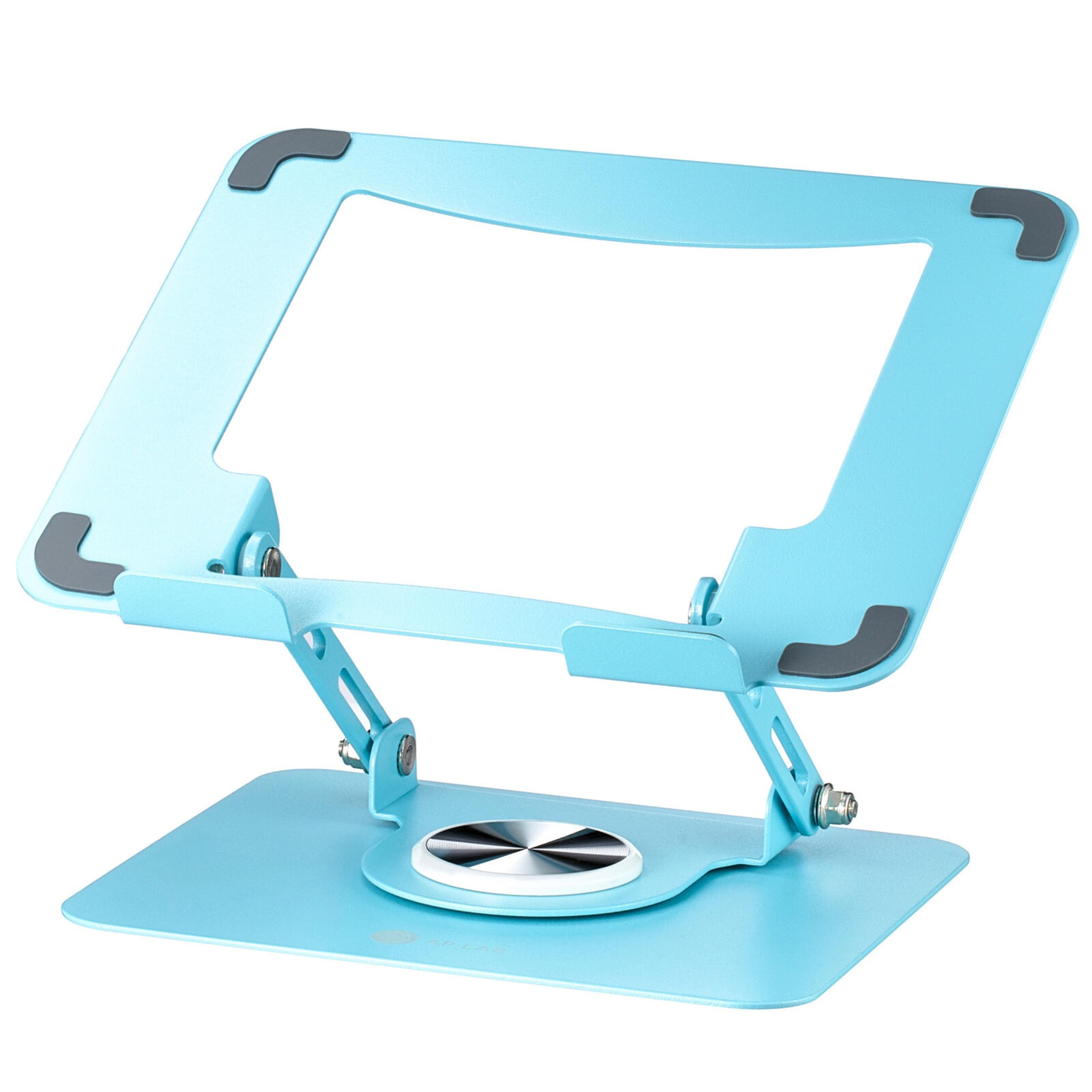 

AP LAB Laptop Adjustable Height and Angle Back Shoulder and Poor Tablet Compatible Stand, Foldable, 360-Degree Rotation, [Relieves Pain, Stiffness, синий