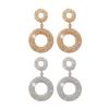Elegant Hollow Circle Rhinestones Earrings Comfort Wear Day to Night Versatile Jewelry