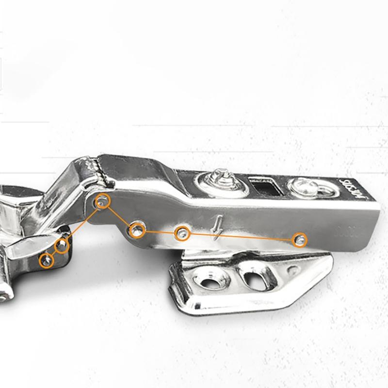 2Pieces Cabinet Hinges Repair Set Featuring 1 Plates and 12 Screws Sturdy Stainless Steel for Home Projects Supplies