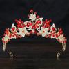 Sweet Butterfly Floral AB Color Crystal Crown Rhinestone Princess Pageant Diadem Wedding Hair Accessories Tiaras Jewelry