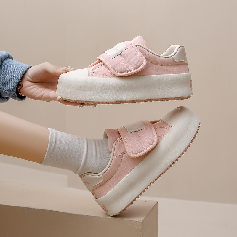 Plátěné boty Dámské Jarní Studentské s tlustou podrážkou Board Shoes Jarní a Podzimní Volnočasové boty TP316