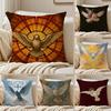 Classical Sacred The Dove Cushion Cover Pillowcase Antidustmite Invisible Zipper Short Plush Sofa Cushion