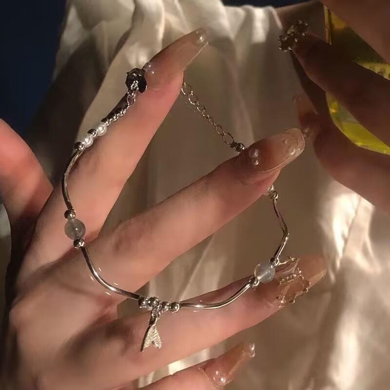 New Chinese Ancient Style Guochao Bell Korean Bracelet Women's Niche Weaving Exquisite Bracelet High-end Accessories Tassel