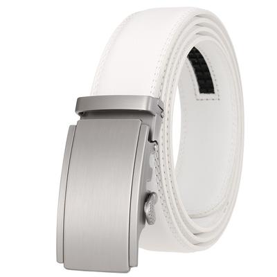 Cintura con Fibbia Automatica Cintura da Uomo in Pelle di Mucca Cintura Giovanile Cintura da Uomo Ly25-1066-1