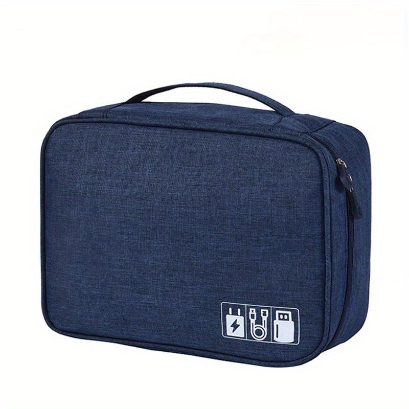 Travel Cable Organizer Bag Portable Electronics Storage Case USB Charger Cord Holder Compact Digital Accessory Pouch Waterproof