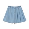 Deesha Girls' Fashion Pleated Denim Skort